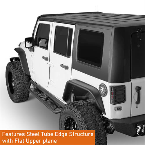 2007-2018 Jeep JK Fender Flares Kit 4x4 Jeep Parts - Hooke Road b2086 13