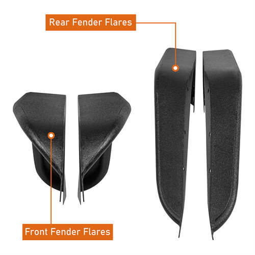 2007-2018 Jeep JK Fender Flares Kit 4x4 Jeep Parts - Hooke Road – Hooke ...