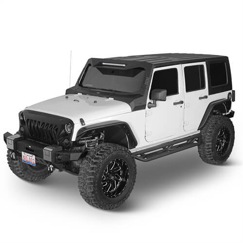 2007-2018 Jeep JK Fender Flares Kit 4x4 Jeep Parts - Hooke Road b2086 4