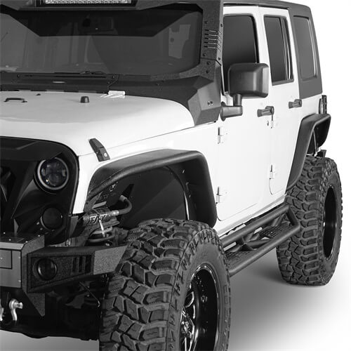 2007-2018 Jeep JK Fender Flares Kit 4x4 Jeep Parts - Hooke Road b2086 7