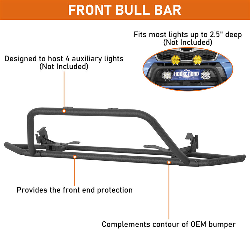 Load image into Gallery viewer, 2014-2018 Subaru Forester Front Bumper Guard Light Bar Hooke Road b4735s  6
