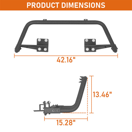2015-2019 Subaru Outback Front Tube Bumper Guard Light Bull Bar b4766s 5
