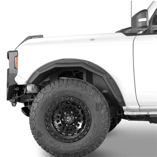 Hooke Road Front Wheel Well Liners For 20212024 Ford Bronco Hooke