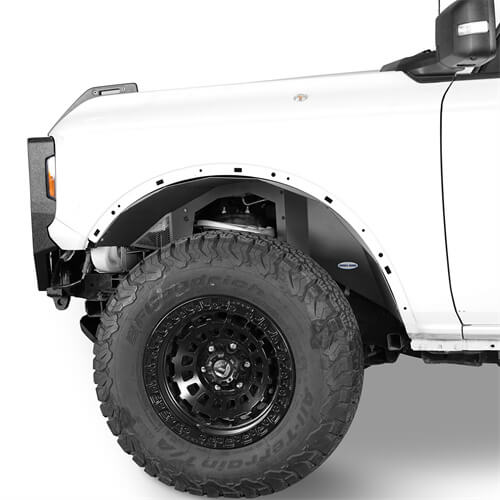 Hooke Road Front Wheel Well Liners For 20212024 Ford Bronco Hooke