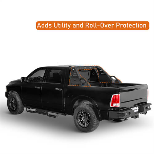 Full-Size Pickup Trucks Roll Bar Adjustable Truck Bed Roll Bar 4x4 Truck Parts - Hooke RoadFull-Size Pickup Trucks Roll Bar Adjustable Truck Bed Roll Bar 4x4 Truck Parts - Hooke Road B9910S 11