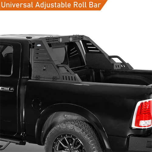 Full-Size Pickup Trucks Roll Bar Adjustable Truck Bed Roll Bar 4x4 Truck Parts - Hooke RoadFull-Size Pickup Trucks Roll Bar Adjustable Truck Bed Roll Bar 4x4 Truck Parts - Hooke Road B9910S 8