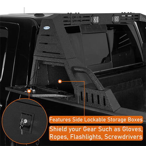 Load image into Gallery viewer, Full-Size Pickup Trucks Roll Bar Adjustable Truck Bed Roll Bar 4x4 Truck Parts - Hooke RoadFull-Size Pickup Trucks Roll Bar Adjustable Truck Bed Roll Bar 4x4 Truck Parts - Hooke Road B9910S 9
