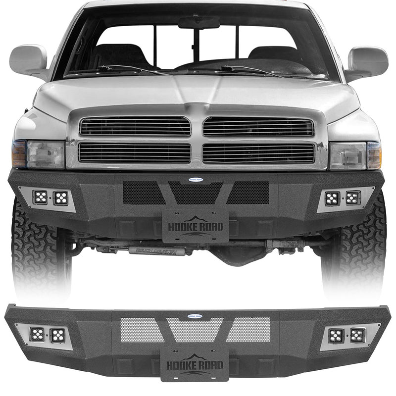 Load image into Gallery viewer, Steel Full-Width Front Bumper for 1994-2002 Ram 1500 Ram 2500 3500 b6441 1
