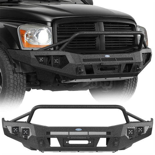Full Width Front Bumper with Winch Plate for 2004-2006 Dodge Durango Hooke Road b6854s 1