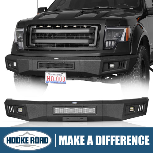 Load image into Gallery viewer, Hooke Road HR Guardian Ⅱ Full Width Front Bumper for 2009-2014 Ford F-150, Excluding Raptor b8212 1
