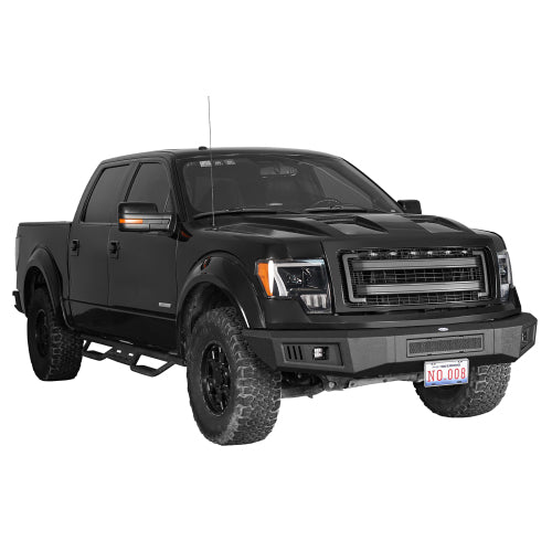 Load image into Gallery viewer, Hooke Road HR Guardian Ⅱ Full Width Front Bumper for 2009-2014 Ford F-150, Excluding Raptor b8212 4
