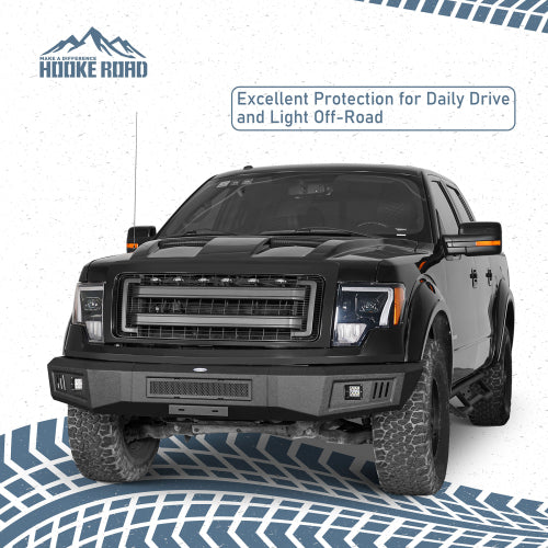 Load image into Gallery viewer, Hooke Road HR Guardian Ⅱ Full Width Front Bumper for 2009-2014 Ford F-150, Excluding Raptor b8212 6

