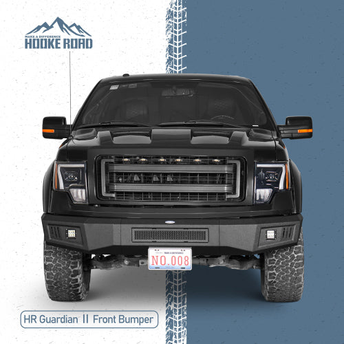 Load image into Gallery viewer, Hooke Road HR Guardian Ⅱ Full Width Front Bumper for 2009-2014 Ford F-150, Excluding Raptor b8212 7
