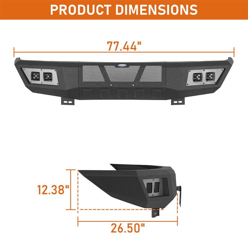 Load image into Gallery viewer, Hooke Road Full-Width Front Bumper for 2000-2006 Toyota Tundra b5253 5
