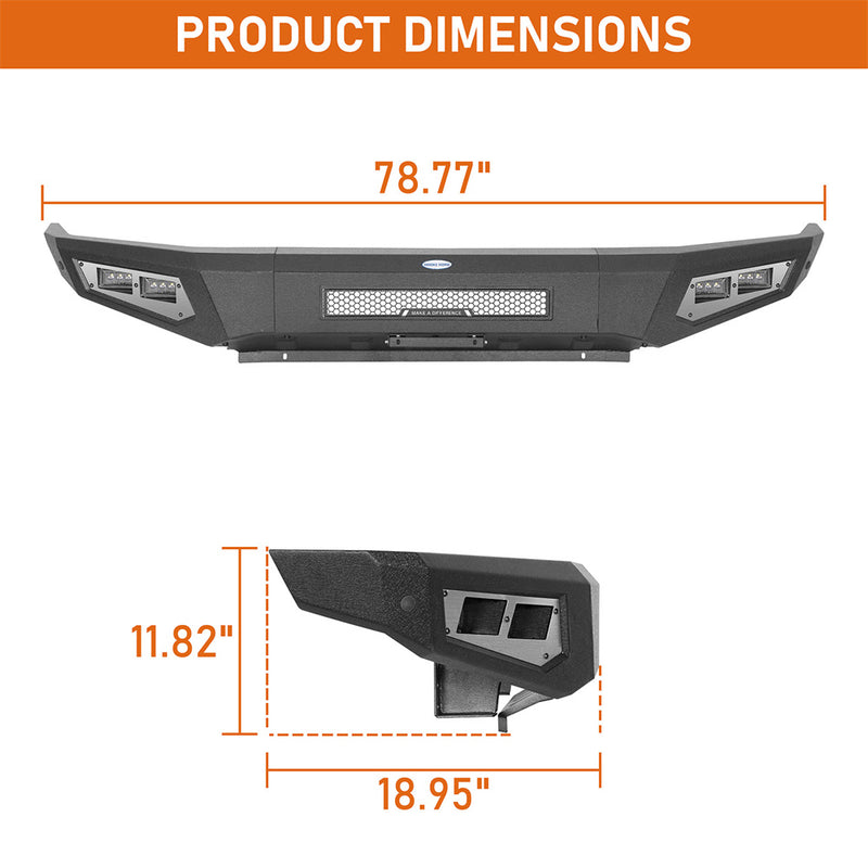 Load image into Gallery viewer, Hooke Road Full-width Front Bumper for 2014-2021 Toyota Tundra b5018 5
