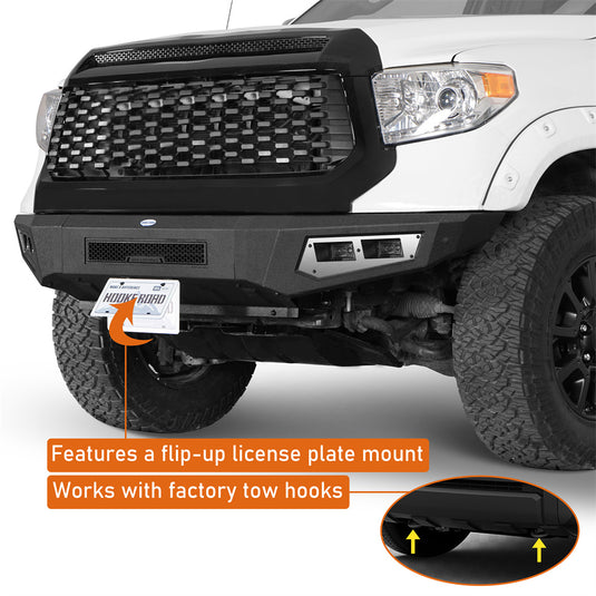Hooke Road Full-width Front Bumper for 2014-2021 Toyota Tundra b5018 6