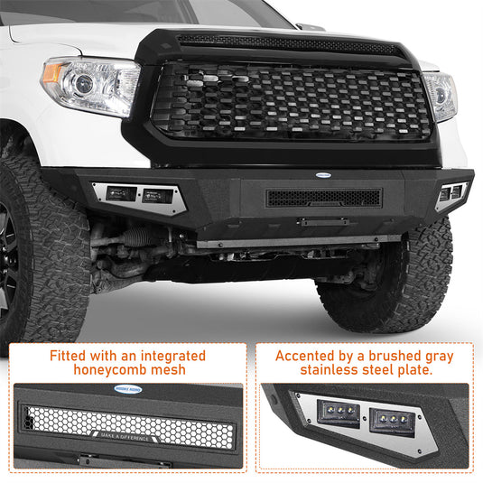 Hooke Road Full-width Front Bumper for 2014-2021 Toyota Tundra b5018 7