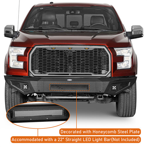 Load image into Gallery viewer, 2015-2017 Ford F-150 Front Bumper Aftermarket Bumper Pickup Truck Parts - Hooke Road b8282 5
