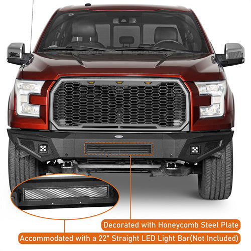 2015-2017 Ford F-150 Front Bumper Aftermarket Bumper Pickup Truck Parts - Hooke Road b8282 5