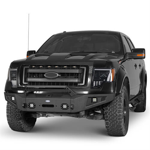 HookeRoad Full Width Front Bumper for 2009-2014 Ford F-150, Excluding Raptor b820082018202s 22