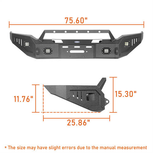 Load image into Gallery viewer, 2018-2020 Ford F-150  Full-Width Front Bumper w/ Winch Plate - Hooke Road b8255 17
