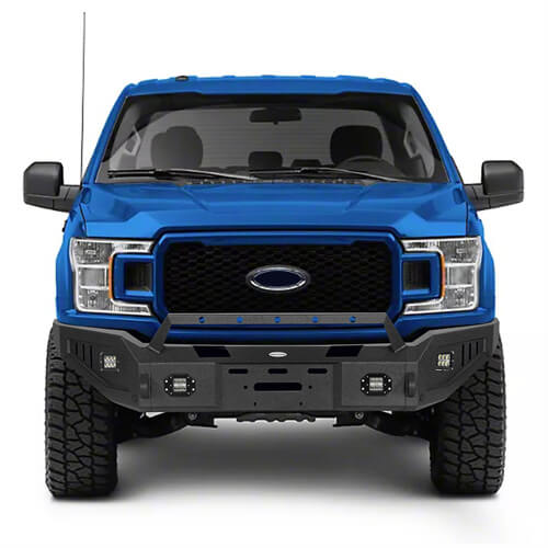 2018-2020 Ford F-150  Full-Width Front Bumper w/ Winch Plate - Hooke Road b8255 3