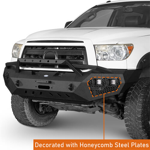 Load image into Gallery viewer, HookeRoad Full Width Front Bumper &amp; Rear Bumper for 2007-2013 Toyota Tundra HookeRoad HE.5200+5206 11
