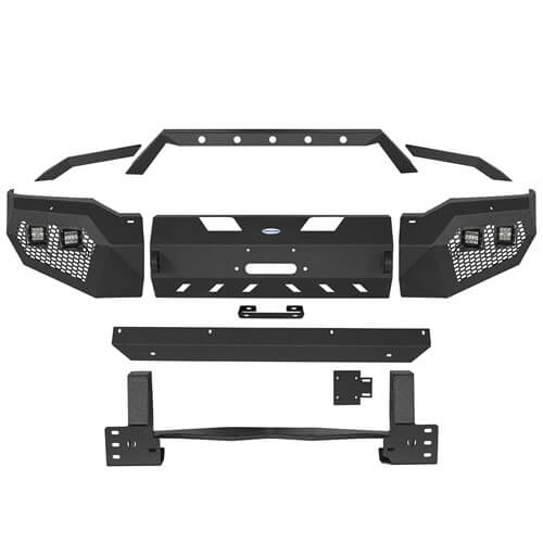 HookeRoad Full Width Front Bumper & Rear Bumper for 2007-2013 Toyota Tundra HookeRoad HE.5200+5206 24