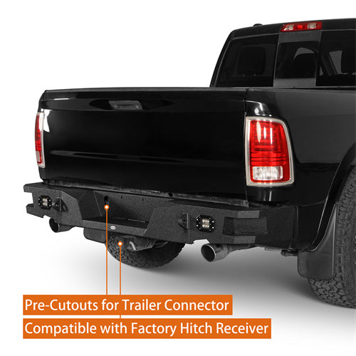 Load image into Gallery viewer, HookeRoad Dodge Ram Front Bumper &amp; Rear Bumper for 2013-2018 Dodge Ram 1500, Excluding Rebel Products Hooke Road HE.6000+HE.6002 10
