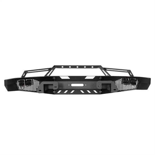HookeRoad Front Bumper w/Grill Guard & Rear Bumper for 2009-2014 Ford F-150 Excluding Raptor b82008204 14