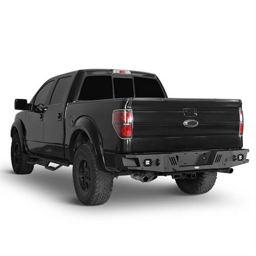Load image into Gallery viewer, HookeRoad Front Bumper w/Grill Guard &amp; Rear Bumper for 2009-2014 Ford F-150 Excluding Raptor Hooke Road HE.8200+8204 19
