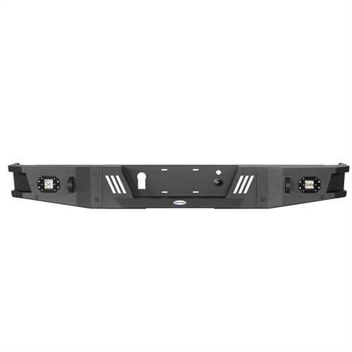 HookeRoad Front Bumper w/Grill Guard & Rear Bumper for 2009-2014 Ford F-150 Excluding Raptor b82008204 23