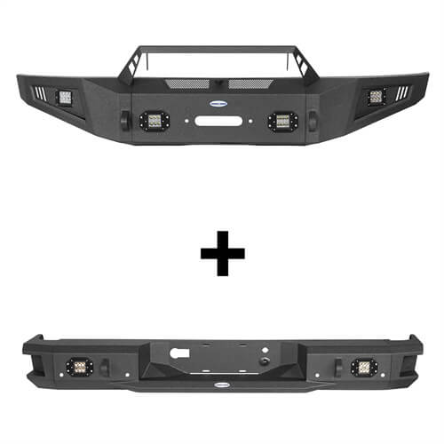 Load image into Gallery viewer, HookeRoad Ford F-150 Front Bumper &amp; Rear Bumper for 2009-2014 Ford F-150, Excluding Raptor b82028203s 3
