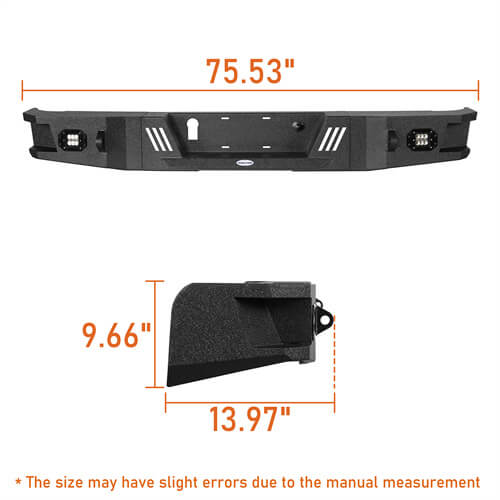 Load image into Gallery viewer, HookeRoad Full Width Front Bumper &amp; Rear Bumper for 2007-2013 Toyota Tundra b52045206s 9
