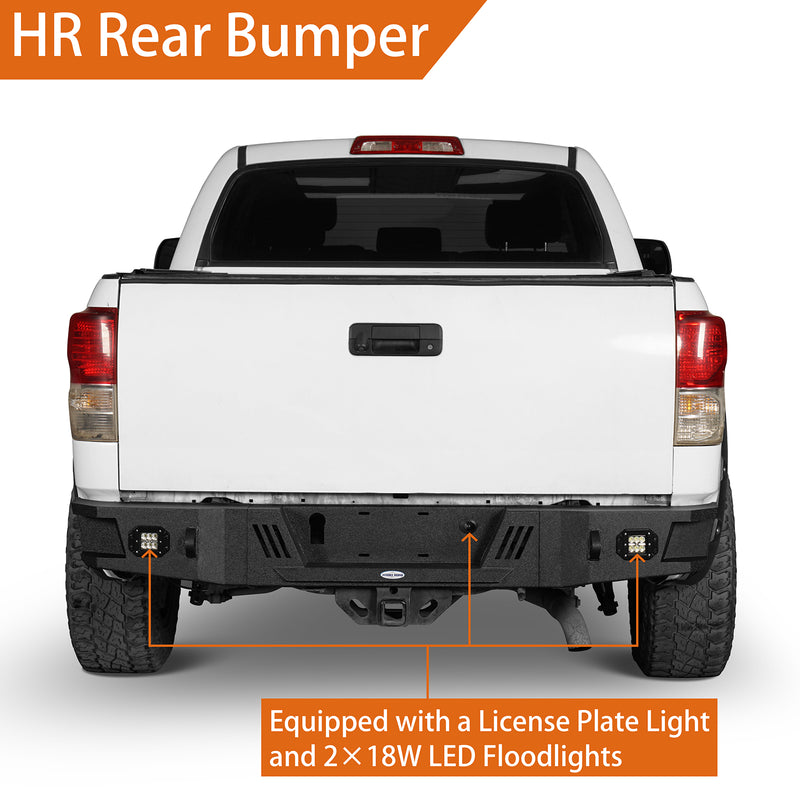 Load image into Gallery viewer, HookeRoad Full Width Front Bumper w/Winch Plate &amp; Rear Bumper for 2007-2013 Toyota Tundra Products Hooke Road 4x4 HE.5205+HE.5206   10
