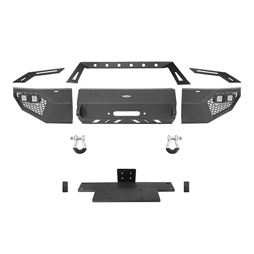 Load image into Gallery viewer, HookeRoad Ford F-150 Front Bumper / Rear Bumper / Roof Rack for 2009-2014 F-150 SuperCrew, Excluding Raptor Hooke Road  HE.8205+8200+8204 24
