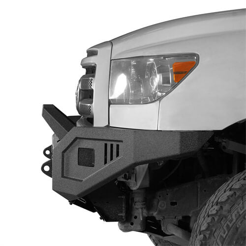 Load image into Gallery viewer, Textured Black Full Width Front Bumper w/ Winch Plate For 2007-2013 Toyota Tundra - Hooke Road b5211s 7
