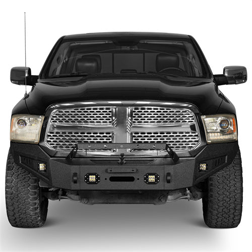Load image into Gallery viewer, Dodge Ram Full Width Front Bumper w/Winch Plate for 2013-2018 Dodge Ram 1500 - Hooke Road b6001s 4
