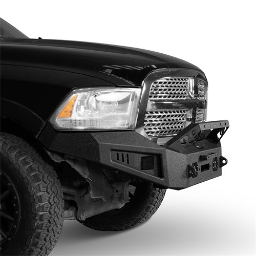 Dodge Ram Full Width Front Bumper w/Winch Plate for 2013-2018 Dodge Ram 1500 - Hooke Road b6001s 6