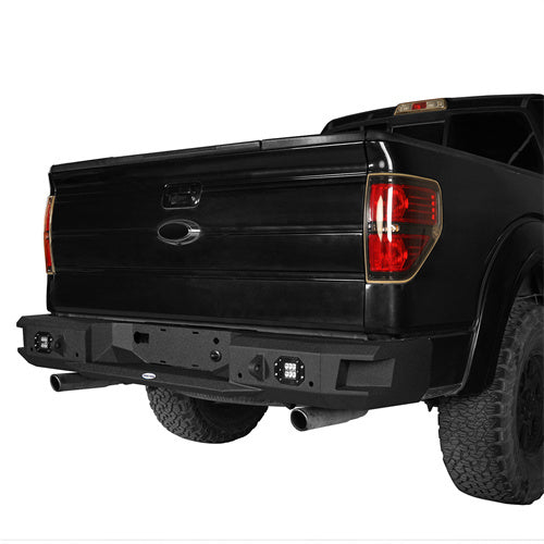 HookeRoad Front Bumper w/Grill Guard & Back Bumper for 2009-2014 Ford F-150 Excluding Raptor b82008203s 17