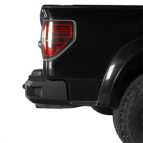 HookeRoad Front Bumper w/Grill Guard & Back Bumper for 2009-2014 Ford F-150 Excluding Raptor b82008203s 20
