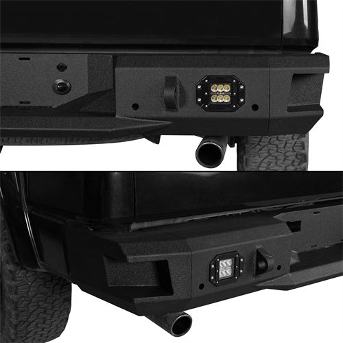 HookeRoad Front Bumper w/Grill Guard & Back Bumper for 2009-2014 Ford F-150 Excluding Raptor b82008203s 21