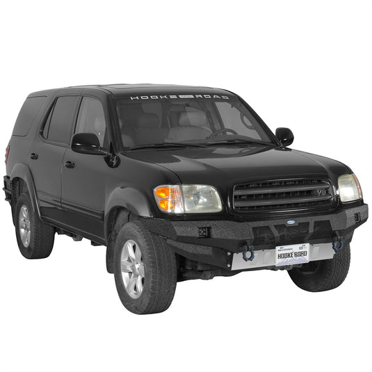 2001-2004 Toyota Sequoia Full-Width Front Bumper w/ Skid Plate Hooke Road b4801s 3