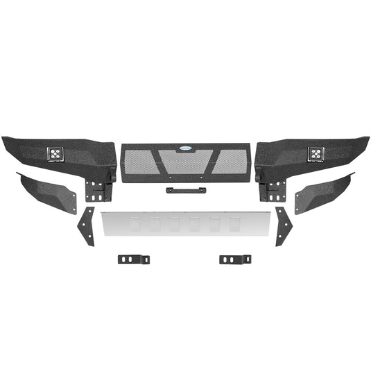 2001-2004 Toyota Sequoia Full-Width Front Bumper w/ Skid Plate Hooke Road b4801s 4