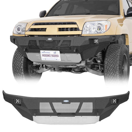 Full-Width Front Bumper for 2003-2009 Toyota 4Runner with Skid Plate b9859s 1