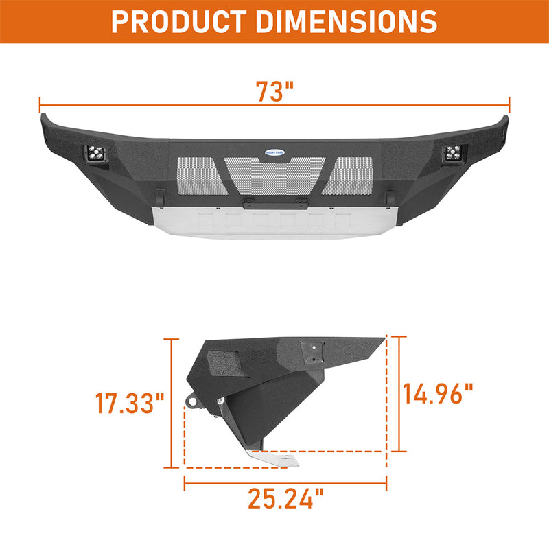 Load image into Gallery viewer, Full-Width Front Bumper for 2003-2009 Toyota 4Runner with Skid Plate b9859s 4

