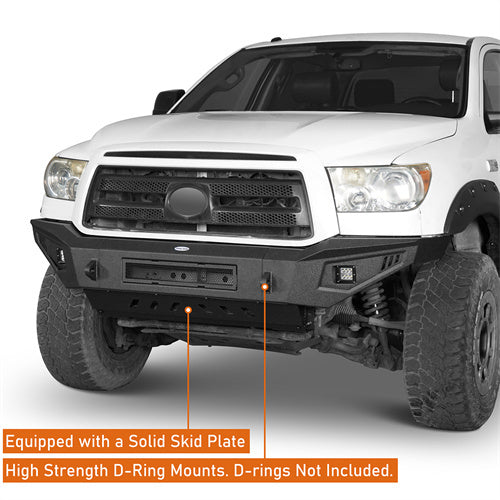 HookeRoad Front Bumper w/Skid Plate for 2007-2013 Toyota Tundra b5204 11