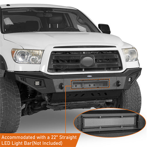 Load image into Gallery viewer, HookeRoad Front Bumper w/Skid Plate for 2007-2013 Toyota Tundra b5204 12
