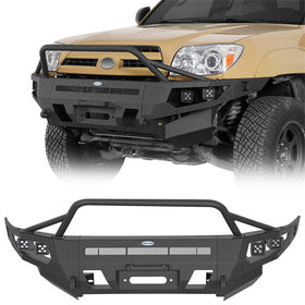 Hooke Road 03-09 Toyota 4Runner Full Width Front Bumper with Winch Plate b9858s 1