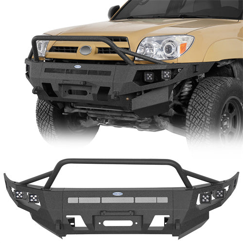 Hooke Road 03-09 Toyota 4Runner Full Width Front Bumper with Winch Plate b9858s 1